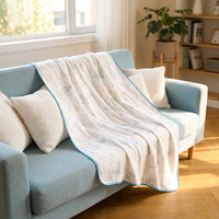 Ensemble de literie pour bébé, couette d'hiver respirante, 100% coton, couverture d'emmaillotage chaude, couvertures en tricot pour bébés nouveau-nés