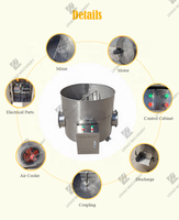Dissipation thermique rapide électrique de grande capacité commerciale graines de grain rôties refroidisseur d'arachide de noix machine de refroidissement de grain de café