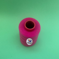 Benang Bordir Poliester 100% Elastis Tinggi 40/2 yang Dapat Disesuaikan, Tahan Lama, Bermotif Celup, untuk Mesin Bordir