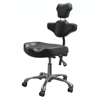 Chaise de salon en cuir de beauté Yicheng Beauty Wholesale, tabouret de technicien avec roulettes robustes, tabouret de salon réglable à bas prix