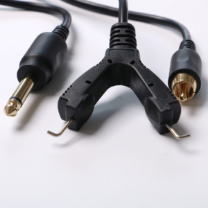 Cable de Alimentación para Máquina de Tatuar con Conector RCA, Cable de Silicona de Doble Clip de Alta Calidad - Product Image 1