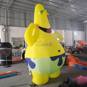 パトリックスターコスチューム漫画黄色ヒトデキャラクターモデル広告装飾用インフレータブル - Product Image 2