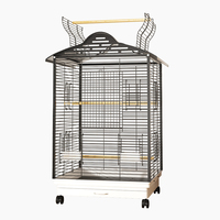 Cage à oiseaux de luxe en métal massif, durable, en fer, pour perroquets et canaris, décorative, ornementale, mobilier pour animaux de compagnie, vente chaude