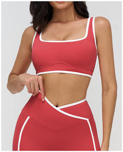 Reggiseno Sportivo Rosa Chiaro Sexy e Morbido per Giovani Donne, con Spalline Spesse per Fitness e Sport - Product Image 4