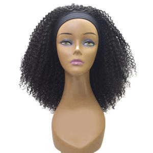 Novelties Bán Buôn Tổng Hợp Dứa Grip Xoăn Thẳng Jerry Kinky Curl Head Band Tóc Giả Cho Phụ Nữ Da Đen Pelucas Headband Tóc Giả - Product Image 3