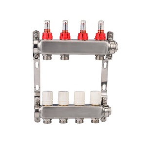 <span class=keywords><strong>Bonne</strong></span> Qualité En Acier Inoxydable Débitmètre D'eau à 3 Voies Vanne Collecteur - Product Image 6