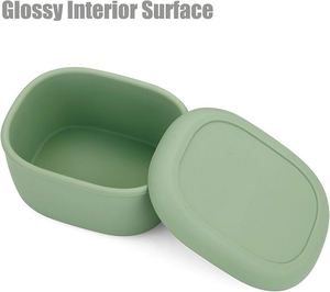 Ensemble de boîtes à lunch réutilisables, boîtes de rangement pour aliments en silicone sans BPA, avec couvercles - Product Image 2