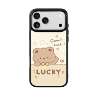 Coque de téléphone AG Feeling Black Edge avec dorure, design lisse et sécurisé pour iPhone 17, 17 Pro Max, 16 Pro, 15, coque magnétique