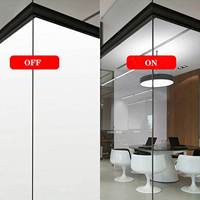 Verre intelligent transparent trempé à commande électronique pour fenêtres et portes, film intelligent durable pour la décoration de cuisine et de bureau
