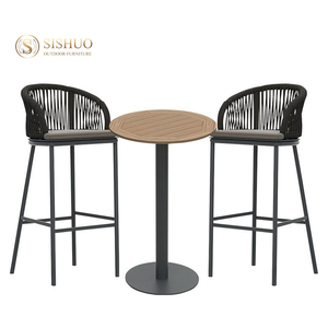 Muebles de Patio de lujo <span class=keywords><strong>Terraza</strong></span> al aire libre Ocio Barra alta Sillas de jardín al aire libre con mesa de <span class=keywords><strong>Bar</strong></span> - Product Image 2