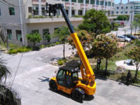 Chariot télescopique HNT25 robuste et durable avec cadre en acier massif pour opérations de levage lourd continu