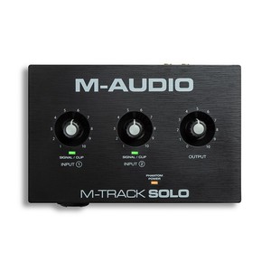 <span class=keywords><strong>M</strong></span>-<span class=keywords><strong>AUDIO</strong></span> <span class=keywords><strong>M</strong></span>-Track <span class=keywords><strong>Solo</strong></span> Studio d'Enregistrement Interface <span class=keywords><strong>Audio</strong></span> 2 Entrées 2 Sorties Carte Son Professionnelle pour Arrangement et Enregistrement - Product Image 2