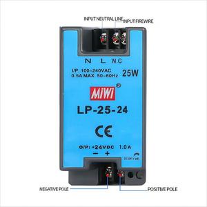 Alimentation électrique MiWi LP-25-5 Rail DIN 220v AC <span class=keywords><strong>12v</strong></span> DC Affichage <span class=keywords><strong>25w</strong></span> - Product Image 2