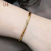 Cadena de Joyería de Oro Sólido de 18K, Ancho de 3.8mm, Cadena Plana en Forma de Serpiente, Brazalete de Cadena Plana en Espiga