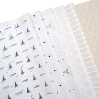 Papier de soie imprimé journal anglais rétro personnalisé Papiers d'emballage de cadeaux de fleurs