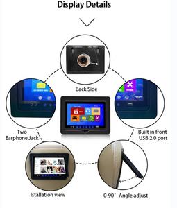 7 pouces VOD siège arrière/accoudoir écran LCD multifonction monté sur le tableau de bord intelligent 7 pouces affichage Bluetooth Wifi Bluetooth BUSVOD - Product Image 6