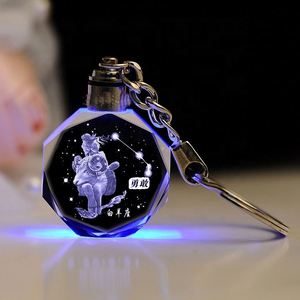 Llavero de Cristal 3D con Logotipo Personalizado Más Barato, Llavero con Logotipo de Marca de Auto, Llavero de Acrílico con Letras LED para Regalo de Club de Automóviles - Product Image 5