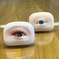 Modèle d'entraînement réaliste en silicone 3D pour les yeux et les sourcils, accessoire de formation pour le maquillage permanent