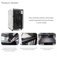 Printer 3D Industri 4k monokrom FDM USB konektivitas aluminium tempat tidur panas garansi 1 tahun baru jumlah pesanan Minimum rendah PLA