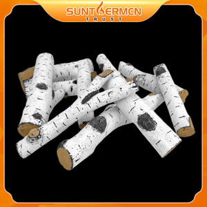 Troncos Falsos de Fibra Cerámica de Abedul para Decoración de Chimeneas de Gas y Uso a Altas Temperaturas - Product Image 2