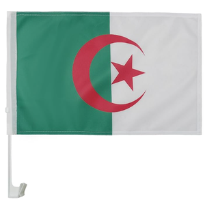 Bandera Nacional de Argelia de Alta Calidad Personalizada <span class=keywords><strong>para</strong></span> el Día del Partido de Fútbol 2026, Bandera de Jardín, Cubierta <span class=keywords><strong>para</strong></span> Capó de Coche, Precio Bajo al por Mayor - Product Image 5