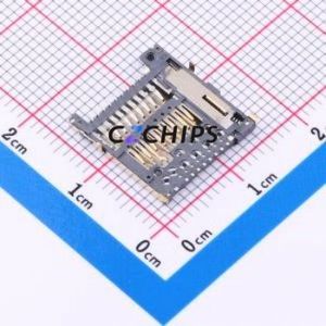 TF-43 SD Card / Memory Card Connector SMD Connector - Product Image 2