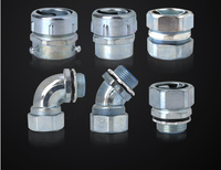 Raccord mâle droit 2 pouces auto-taraudant pour conduit flexible étanche aux liquides, en alliage de zinc, IP68, galvanisé à chaud, CE