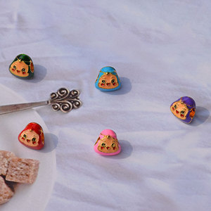 Alloy Cartoon Zongzi Beads 3D Mini Pendant Colorful Loose Beads For <b>Bracelet</b> Accessory Spring 2024 Jinhua Origin - Product Image 3