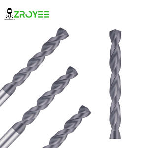 Vollhartmetall-Bohrer mit TiAlN-Beschichtung, 2 Schneiden, selbstzentrierend, kurze/lange Schneidlänge optional, für Edelstahl und Kohlenstoffstahl - Product Image 3