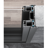 Portes coulissantes en aluminium durable avec verre trempé double vitrage certifié AS2047, imperméables, pour maisons australiennes