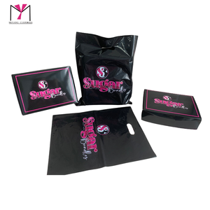 Sacs postaux en polyéthylène HDPE verts avec logo personnalisé, sacs en plastique noir de nouveau type imprimés sur mesure avec fermeture éclair - Product Image 5