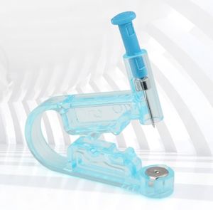 Kit de Perçage d'Oreilles Jetable en Plastique Bleu, Aseptique et Sûr, pour Piercing de Nez et d'Oreilles, Outil Domestique pour Clous d'Oreilles - Product Image 6