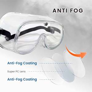 ANSI Z87.6 Construction site ODM OEM safety anti-fog goggles - Product Image 3