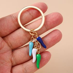 Wholesale Fashion Simulation Chili <b>Keychain</b> - Simple Minimalist Metal Food <b>Keychain</b> for <b>Personalized</b> Bag Pendant - Product Image 3
