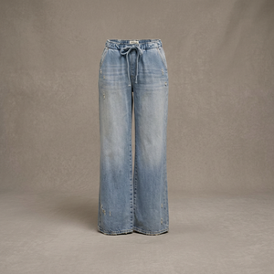 Pantalones Casuales Unisex de Mezclilla de Alta Calidad, Corte Holgado, Doble Bolsillo, Cintura Media, Largos, para Invierno, para Mujer - Product Image 3