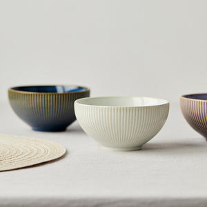 ชามซุป/ก๋วยเตี๋ยว โมร์ ซีรีส์ ขนาด 8 นิ้ว ความจุมาก ทนความร้อนสูง ผลิตจากเซรามิก สำหรับใช้ในโรงแรม ลายทาง ใช้กับไมโครเวฟได้ - Product Image 4