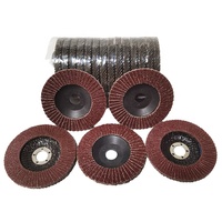 Disque de soudure en filet de 4 pouces avec support en fibre de verre, roue de polissage plate en acier inoxydable