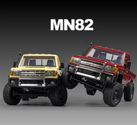 Voiture RC à l'échelle 1:12 SJY-MN82, version améliorée PRO 4WD, camionnette tout-terrain avec phares, télécommande, jouet pour enfants, cadeau pour adultes