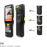 10m longue distance ordinateur de poche pda scanner de codes à barres rfid nfc industriel robuste pda android 13 1d 2d pda portable