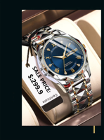 Montre Homme de Luxe BONILL Nouvelle Collection, Style Dessin Animé, Étanche, Lumineuse, en Acier Inoxydable, Mouvement Quartz SEIKO