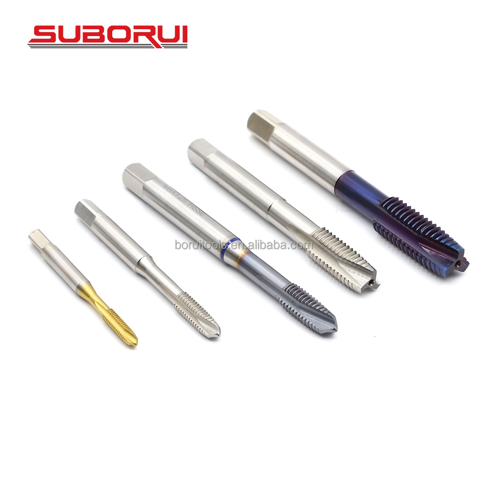 SUBORUI Din 371 HSS M3 M4 M5 M6 M8 M10 M12 Threading utensili macchina uso HSS cobalto HSS-E PM rubinetti per la spillatura