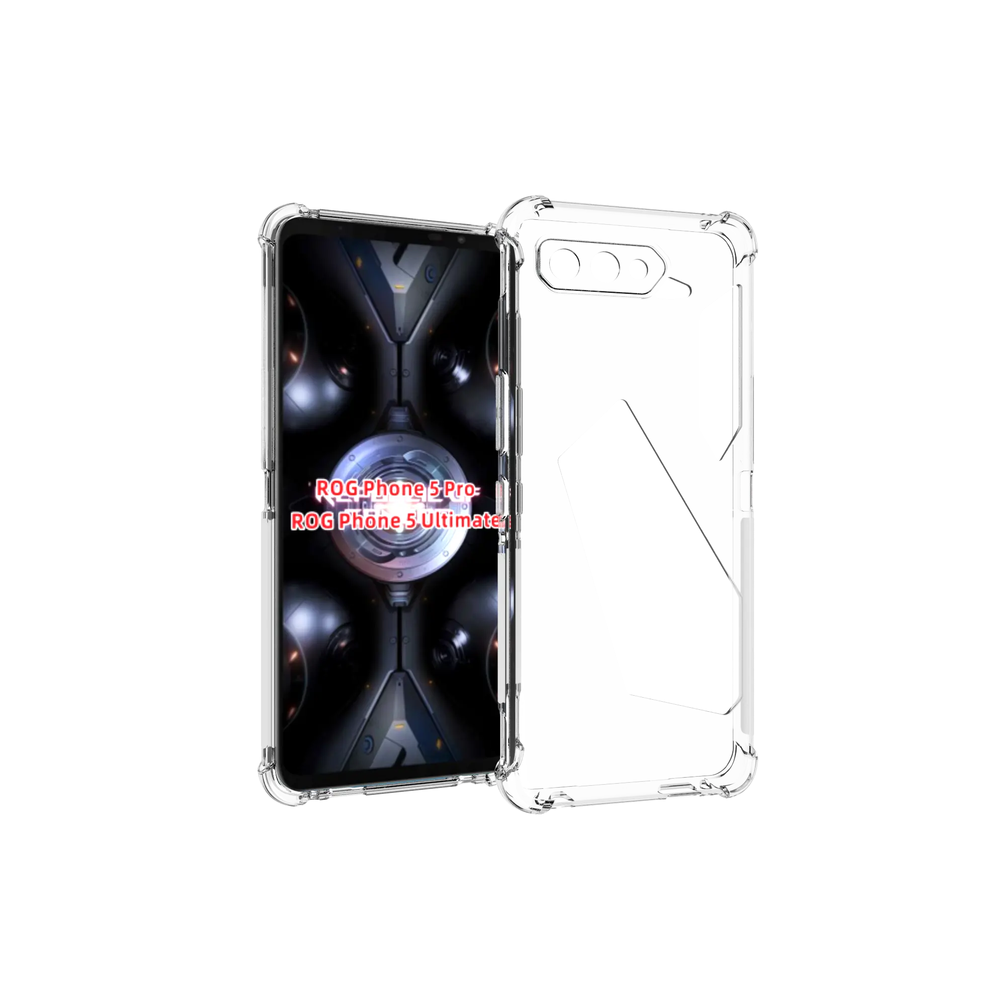 Clear Shockproof 360 Matte Bumper Slim TPU Cover Case For Asus ROG Phone 5 Ultimate