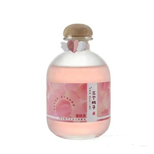 Bouteille en verre avec liège, polymère élevé, pour cirer, pour le vin aux fruits, 250ml, 500ml, 750ml - Product Image 2