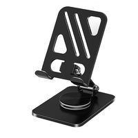 Portable, pliable, réglable à 360° °   Support rotatif antidérapant en acier carbone pour tablette et iPad, support de téléphone portable pour lit et bureau