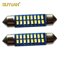 Ampoules LED ultra-lumineuses C5W 31/36/39/41MM C10W 3014 16smd pour éclairage de plaque d'immatriculation, lumières de lecture intérieures, lumières de plafond