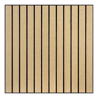 Autocollants muraux insonorisants 23,62*23,62 pouces, panneau acoustique mural en feutre polyester avec placage PVC et support auto-adhésif