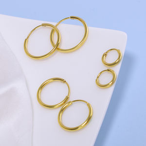 Женские и мужские серьги-кольца из нержавеющей стали - Product Image 5