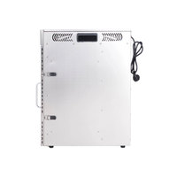 Hoge-efficiëntie elektrische roestvrijstalen machine voor het drogen van vlees (jerky), 16-trays droger, milieuvriendelijk, geoptimaliseerd voor rundvlees, varkensvlees en kip.