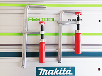 Serre-joint rapide chromé réglable à vis rapide avec ouverture maximale de 300 mm pour système de rail de guidage de table MFT (mesure en pouces)
