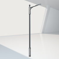 Réverbère intelligent de 200 watts LED avec l'alimentation CC évaluée par IP65 de corps d'alliage d'aluminium